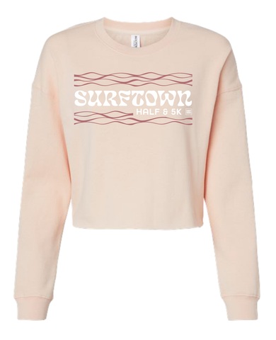 Surftown Half & 5K Cropped Fleece for Women