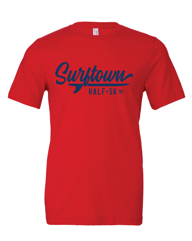 Surftown Unisex Tee in Red