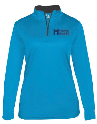 Eversource Hartford Marathon Women's Quarter Zip in Electric Blue