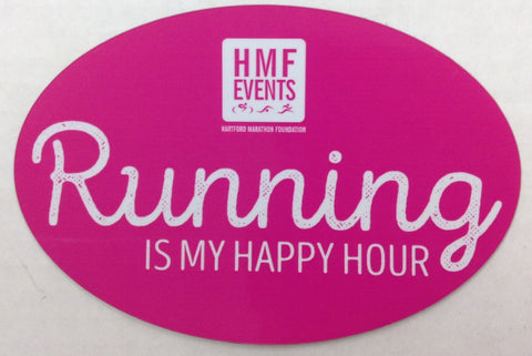 Running Is My Happy Hour Magnet