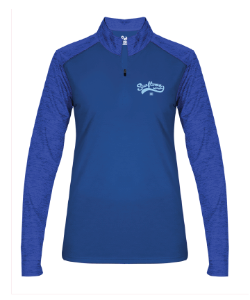 Surftown Women's Quarter Zip in Royal