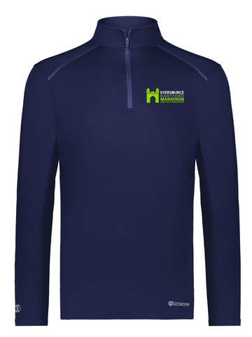 Eversource Hartford Marathon Men's Quarter Zip in Navy