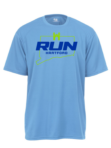 Hartford Tech Tee in Columbia Blue