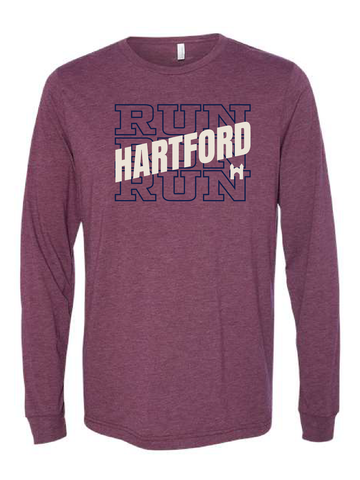 Hartford Long Sleeve Tee in Maroon