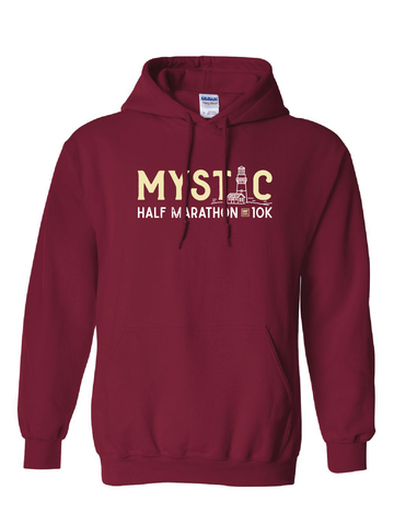 Mystic Half Marathon & 10K Hoodie in Cardinal Red