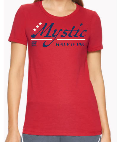 Mystic Women's Short Sleeve Shirt in Scarlet