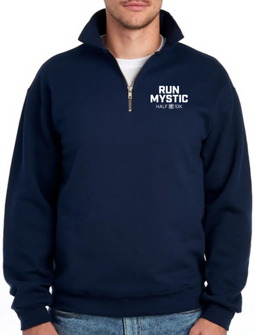Mystic Half Marathon & 10K Navy Fleece for Men