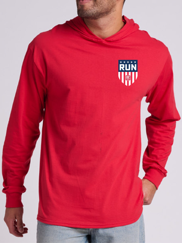 RUN USA Jersey Hoodie Tee