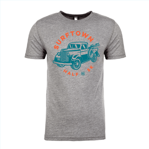 Surftown Triblend Men's Tee in Gray