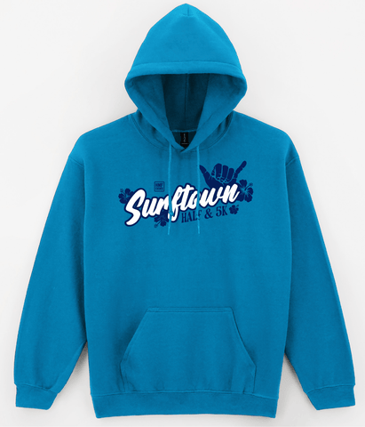 Surftown Half Marathon & 5K Hoodie in Sapphire