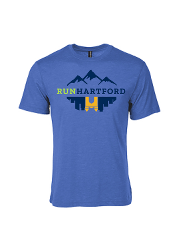 Run Hartford Blue Heather Tee