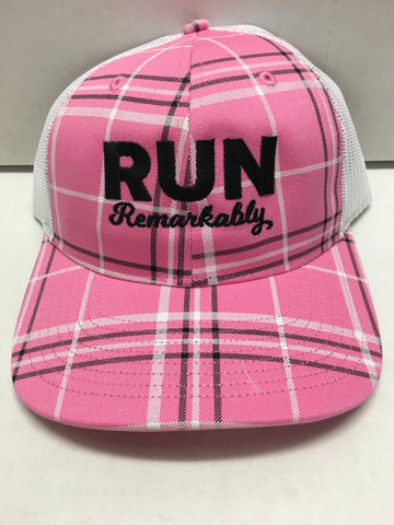 Run Remarkably Plaid Hat